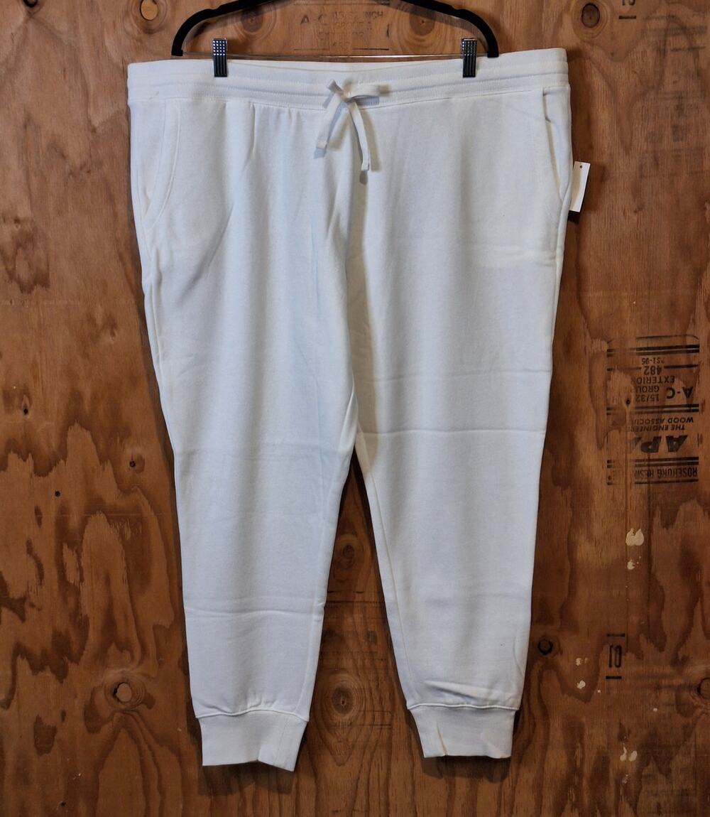 NWT Amazon Essentials Sweatpants Women's XXL Ivory Athleisure Loungewear Active